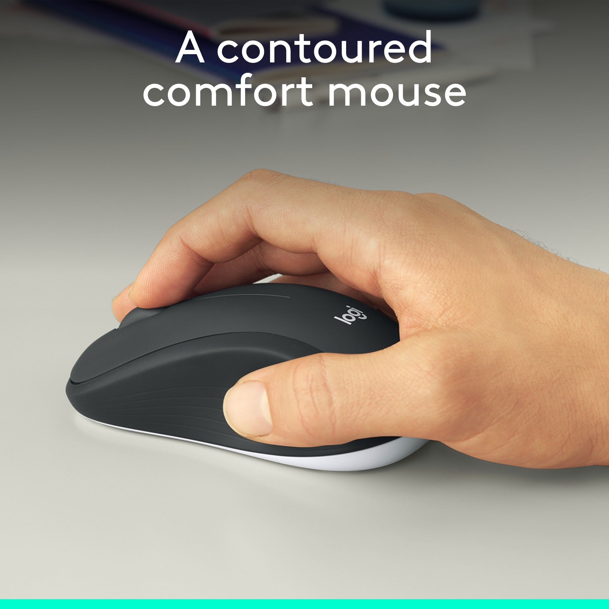Logitech mk540 advanced - draadloze toetsenbord- en muiscombinatie, desktopset (donkergrijs, eu lay-out (qwerty), 1000 dpi)