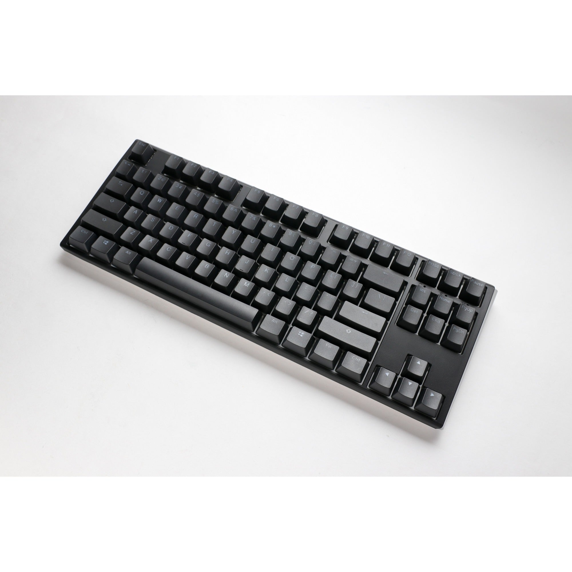 Ducky one 3 classic tkl, toetsenbord (zwart wit, us lay-out, cherry mx speed silver, rgb led, double-shot pbt, hot-swappable, quack mechanics, 80%)
