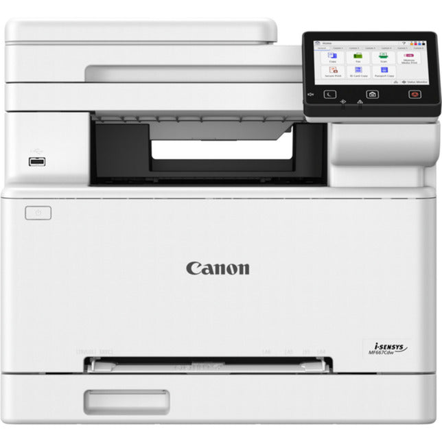 Canon i-sensys mf667cdw all-in-one kleurenlaserprinter met faxfunctie (grijs zwart, kopie, scan, fax, usb, lan, wlan)
