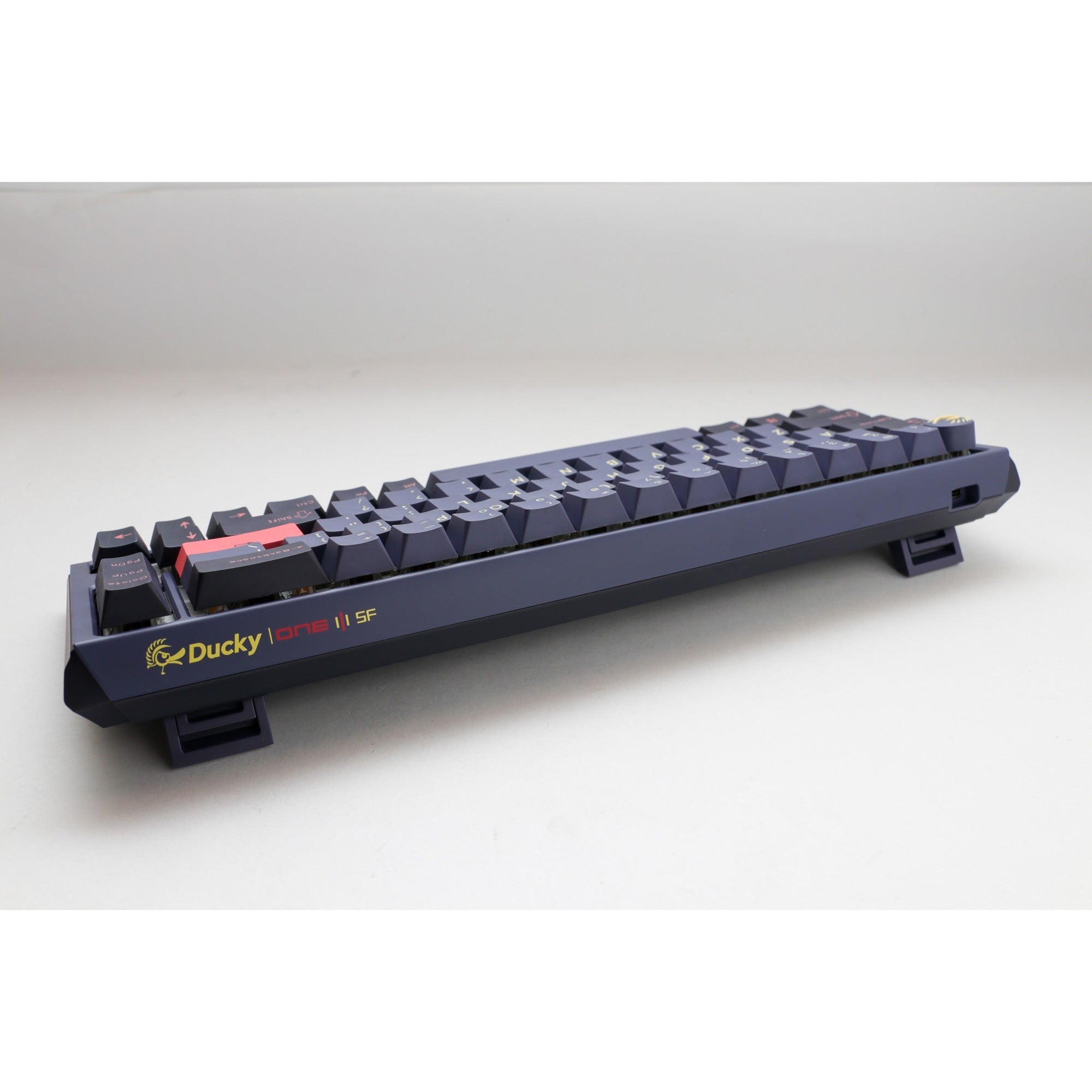 Ducky one 3 cosmic blue sf, toetsenbord (donkerblauw, us lay-out, cherry mx speed silver, rgb led, double-shot pbt, hot-swappable, quack mechanics, 65%)