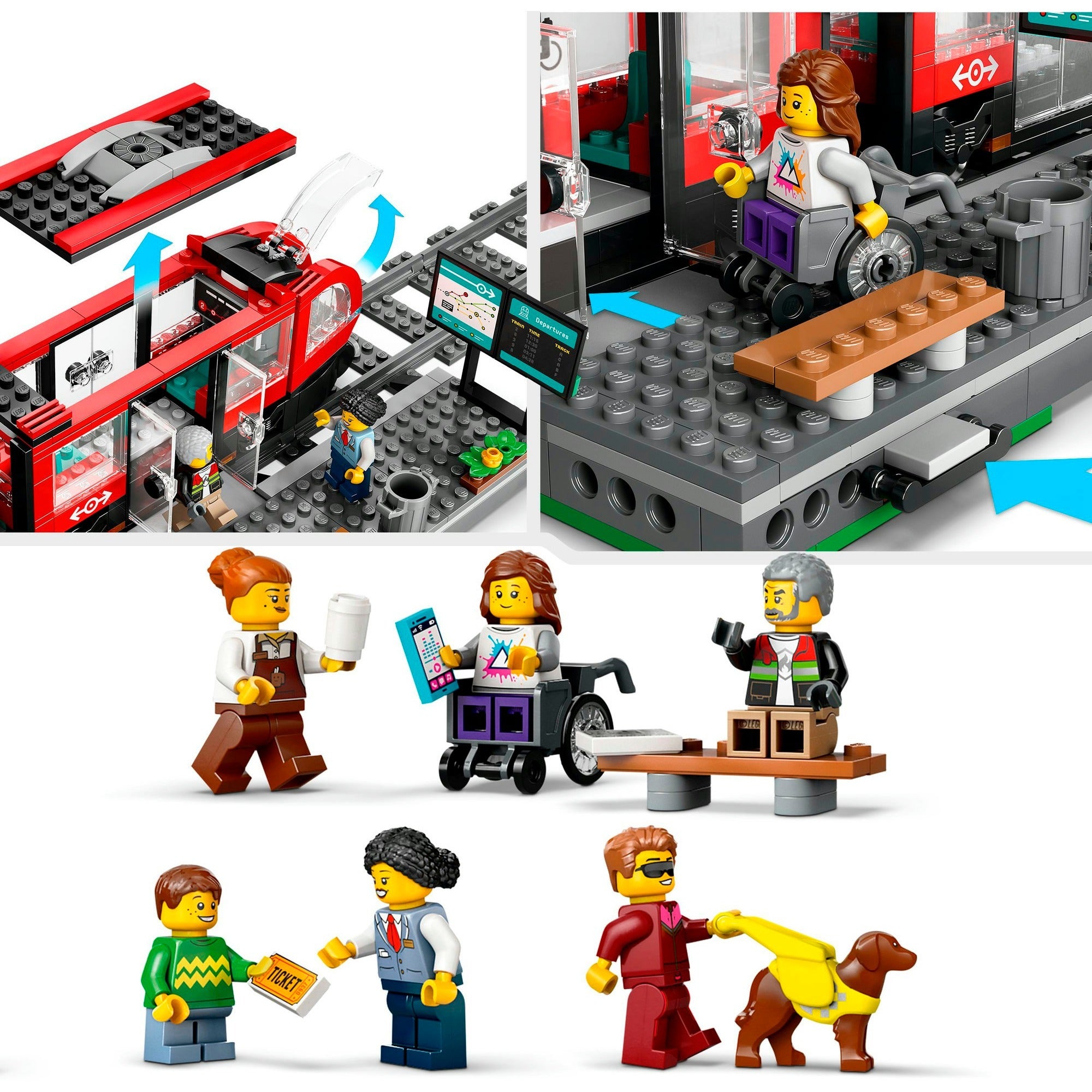 Lego city stadstram en station - 60423