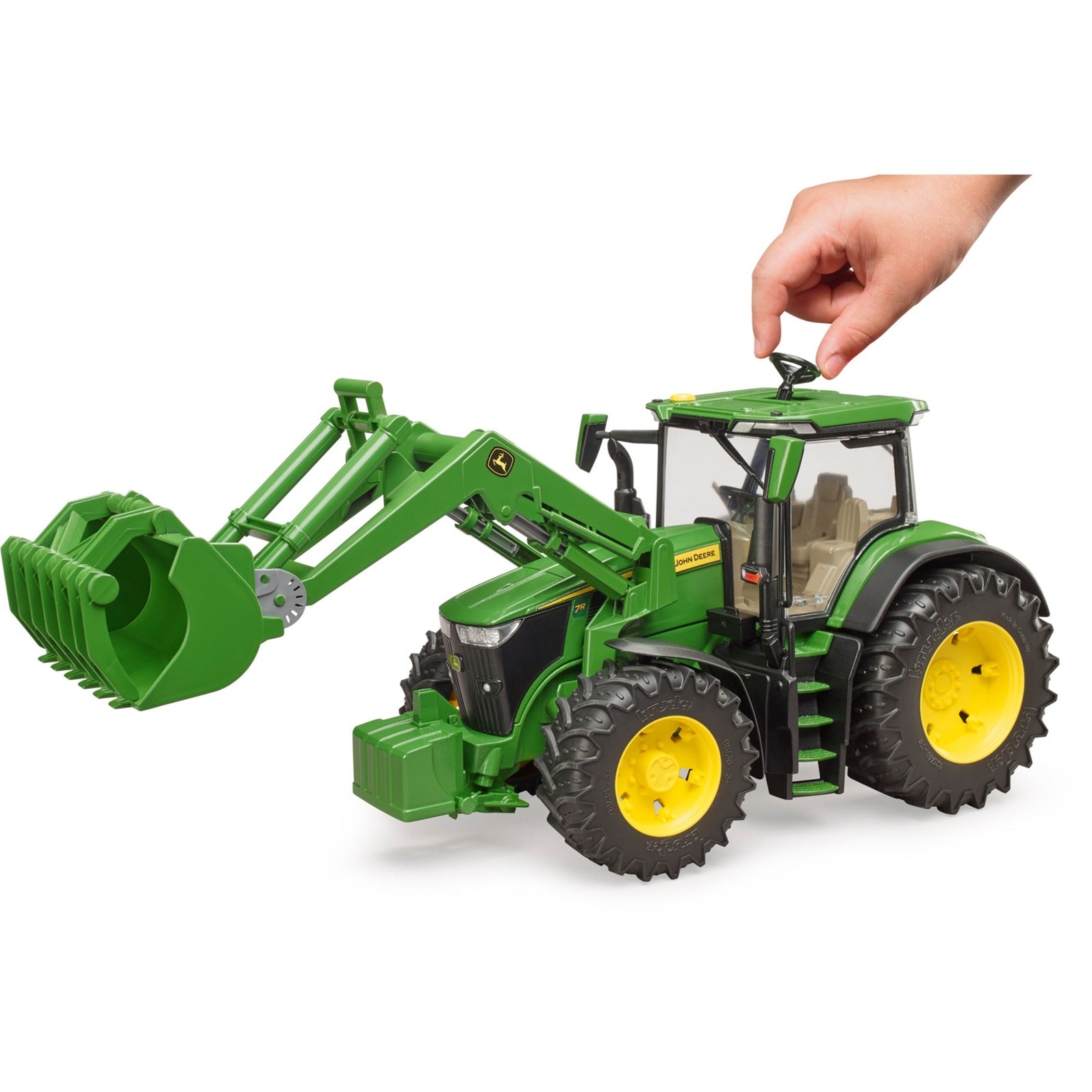 Bruder tractor john deere 7r 350 met frontlader