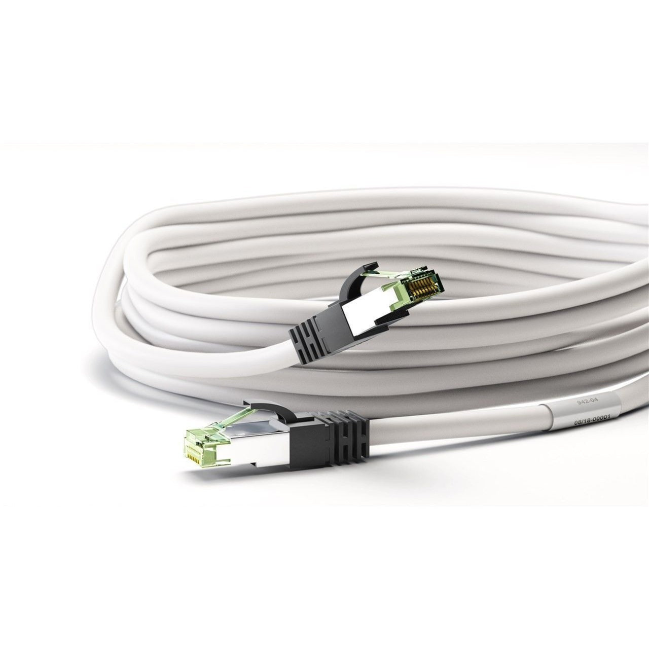Goobay cat.8.1 netwerkkabel (wit, 0,5 meter, s ftp (pimf), rj-45)