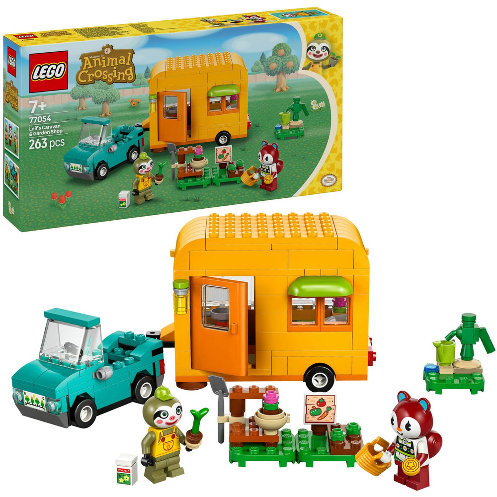 Lego animal crossing 77054 leifs caravan en winkel