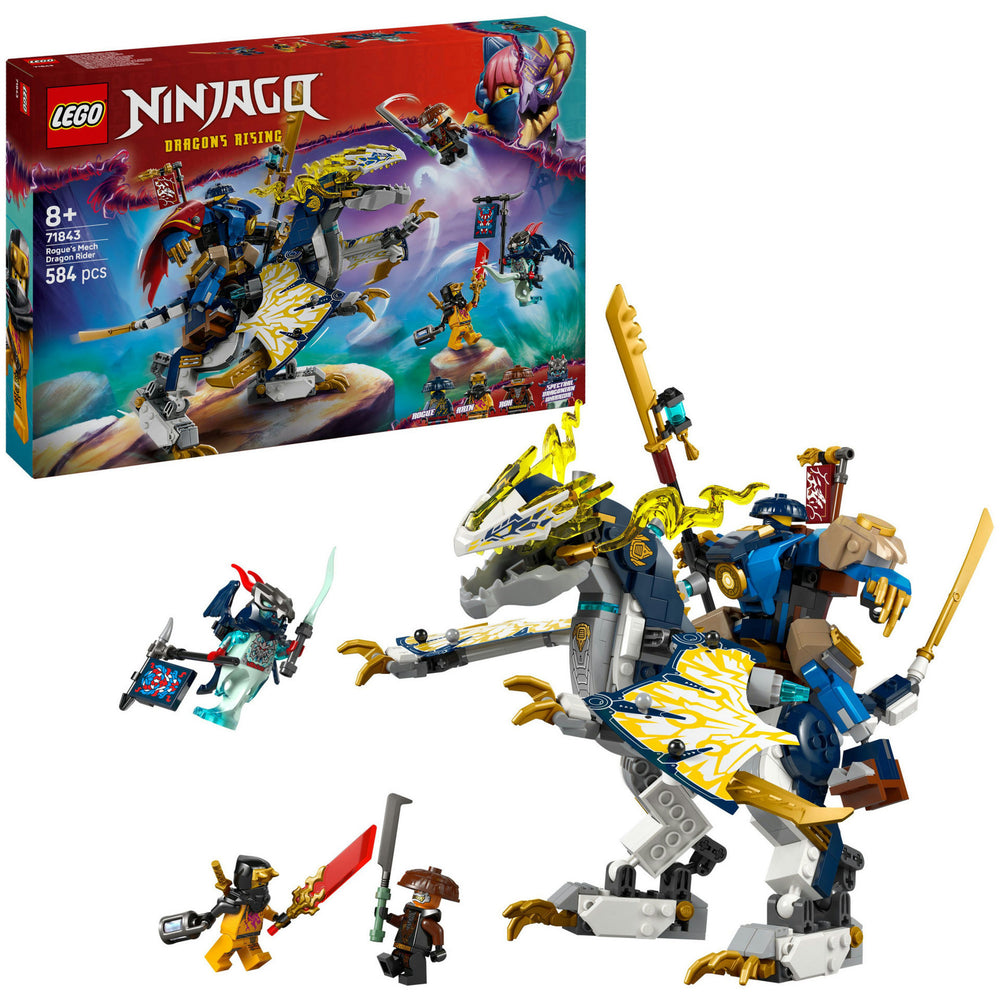 Lego ninjago - rogue's mecha drakenrijder constructiespeelgoed (71843)