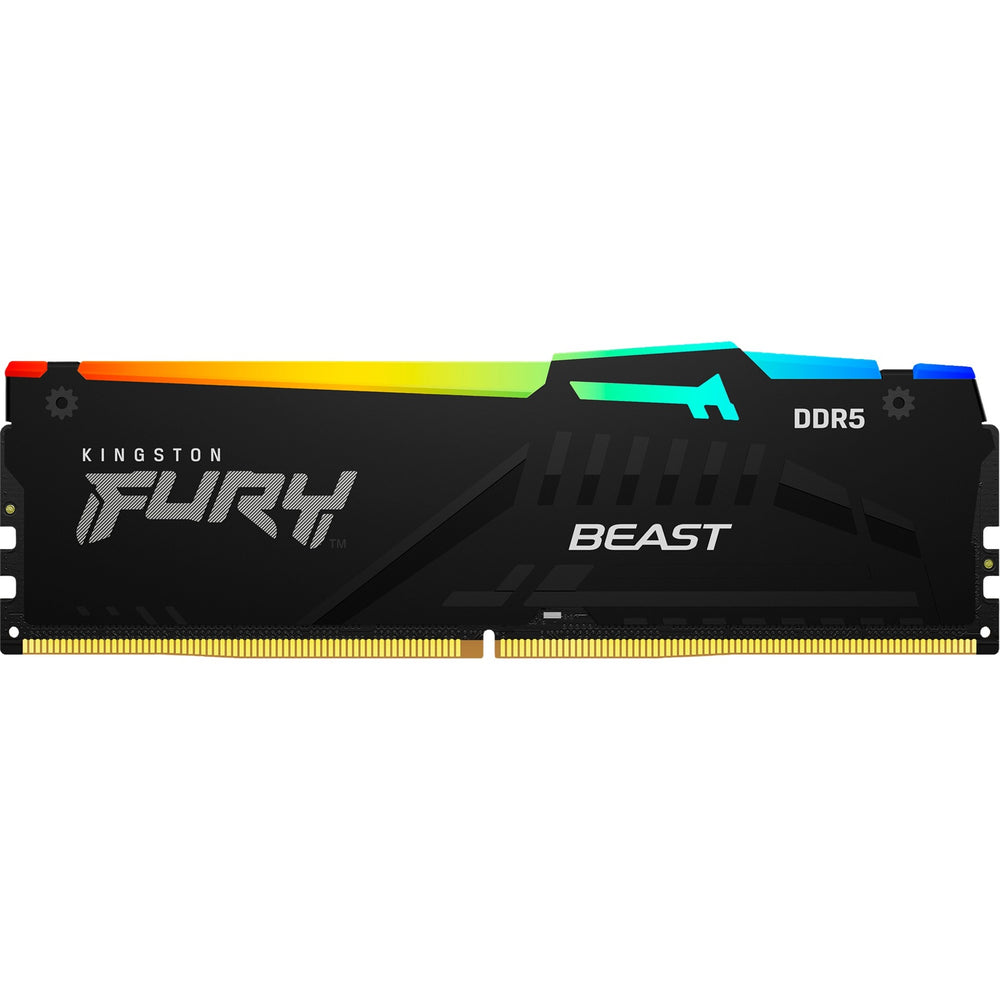 Kingston fury 16 gb ddr5-5600 werkgeheugen (zwart, kf556c36bbea-16, beast rgb, xmp, expo)