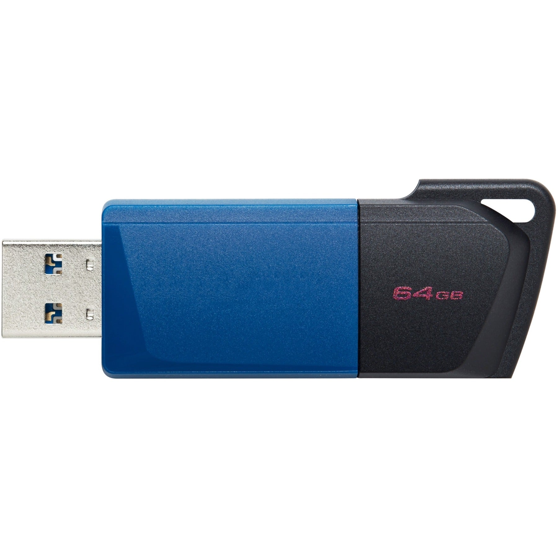 Kingston datatraveler exodia m 64 gb usb-stick (blauw zwart, usb-a 3.2 gen 1)