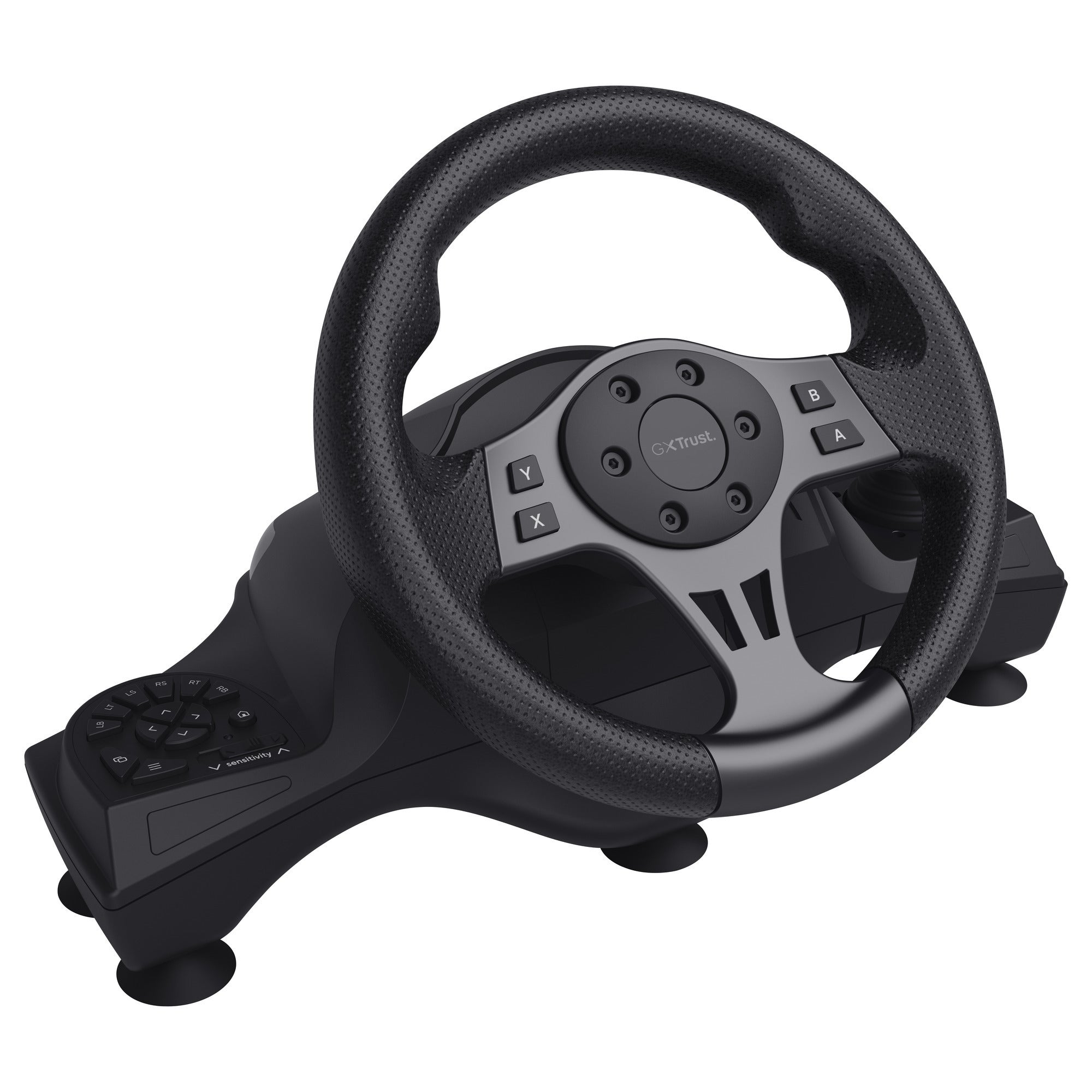 Trust gxt 289 movi racestuur stuur (zwart, pc, xbox series x s, switch, playstation 4)