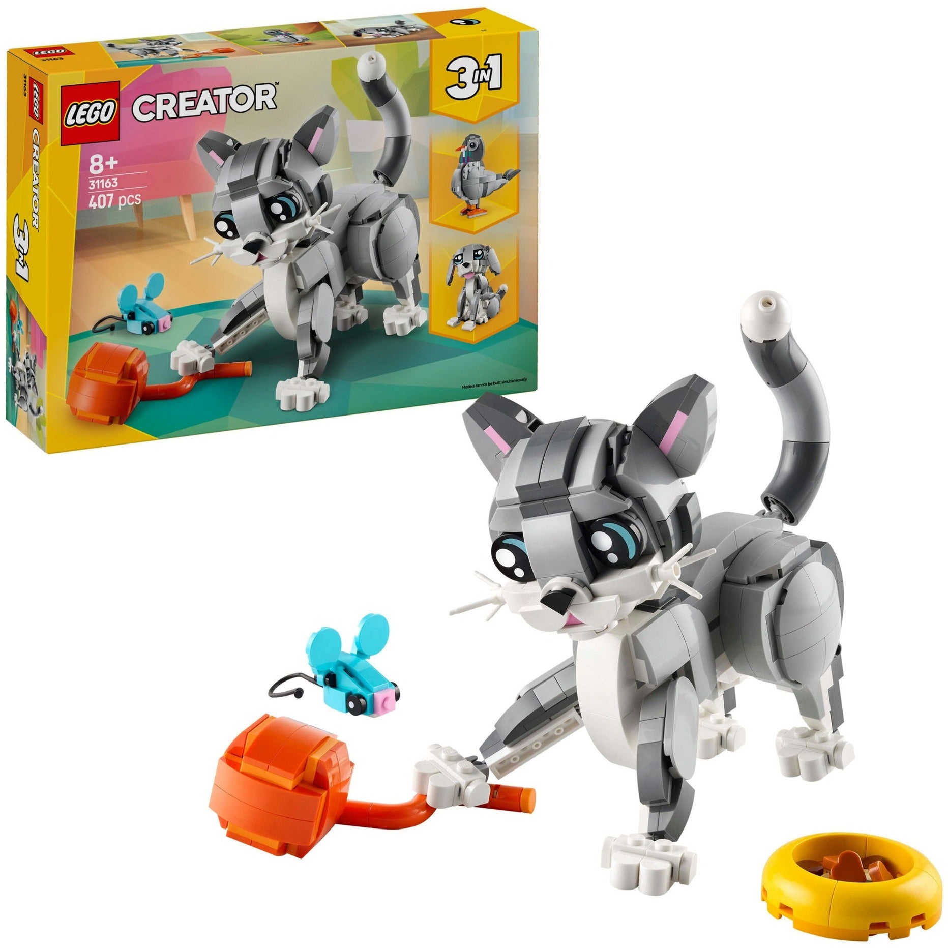 Lego creator 3in1 speelse kat dieren - 31163