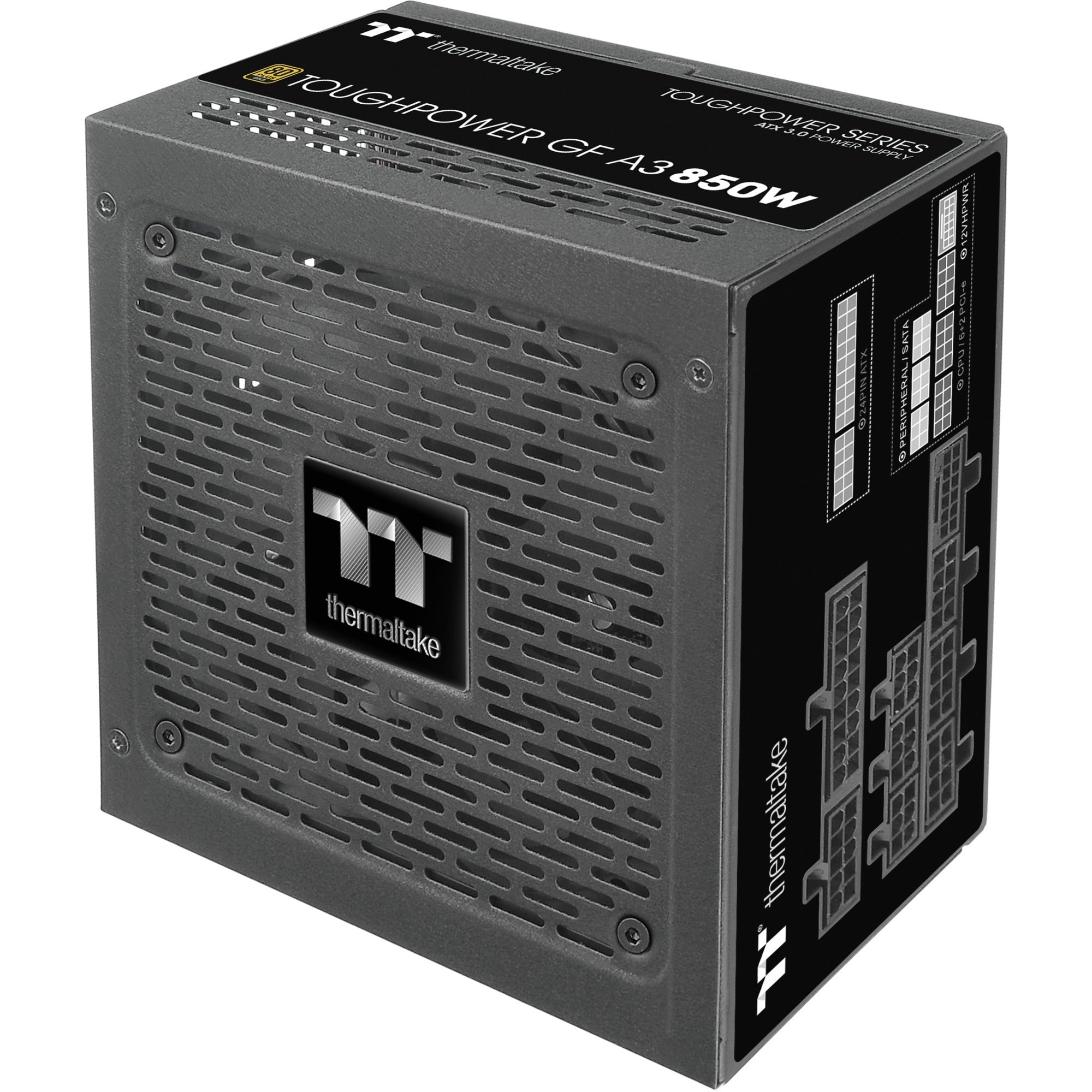 Thermaltake toughpower gf a3 gold - tt premium edition modulaire 850 watt voeding (zwart, 4x pcie)