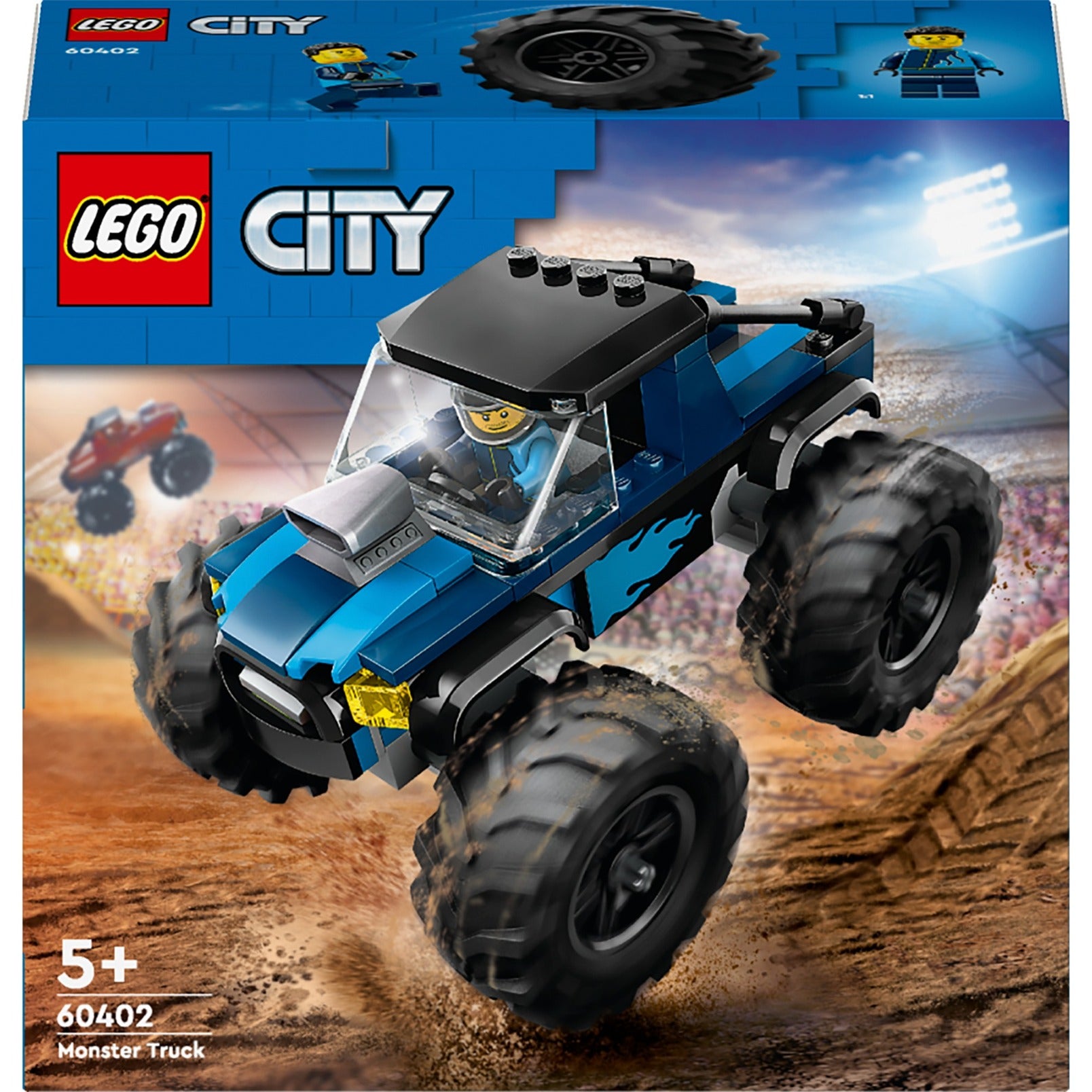 Lego city 60402 blauwe monstertruck