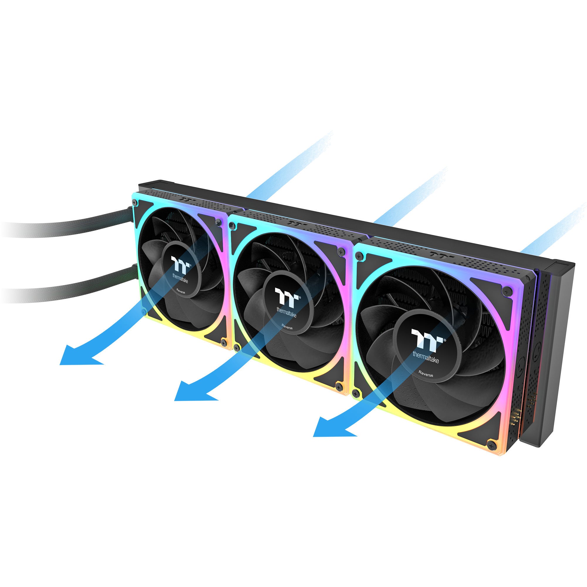 Thermaltake magcurve 360 ultra argb sync aio liquid cooler waterkoeling (zwart)