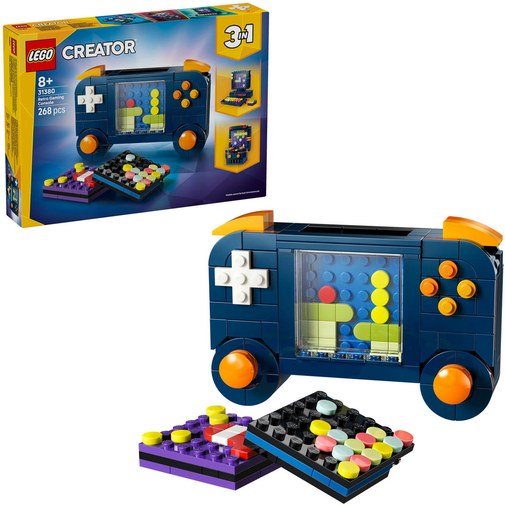 Lego ® creator 3in1 retro spelcomputer speelgoedmodel - bouw om tot desktop of speelautomaat - 31380