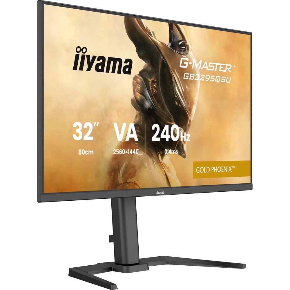 Iiyama g-master gold phoenix gb3295qsu-b1 31.5 gaming monitor (zwart (mat), 240 hz, hdmi, displayport, amd freesync)