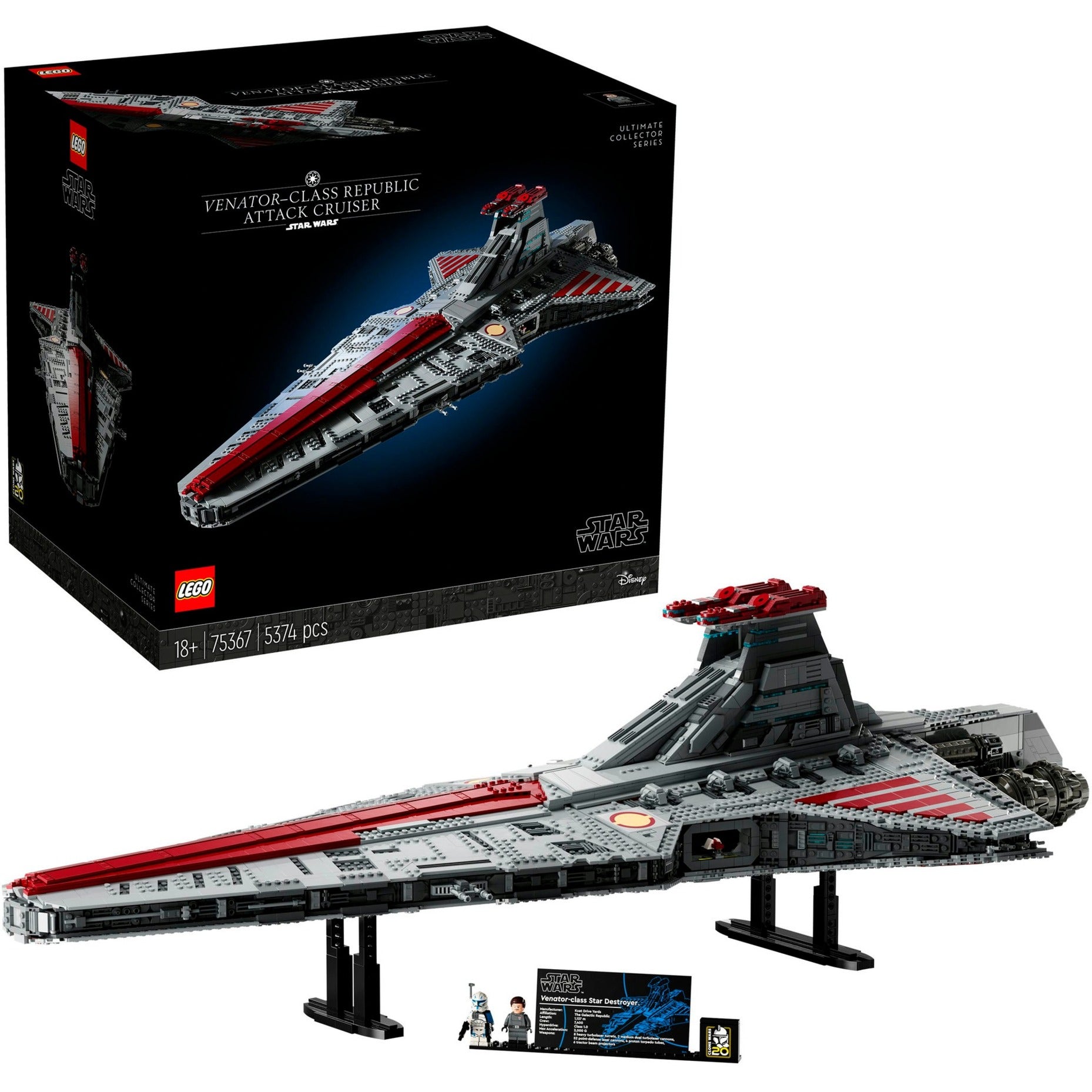 Lego star wars 75367 venator-class republic attack cruiser
