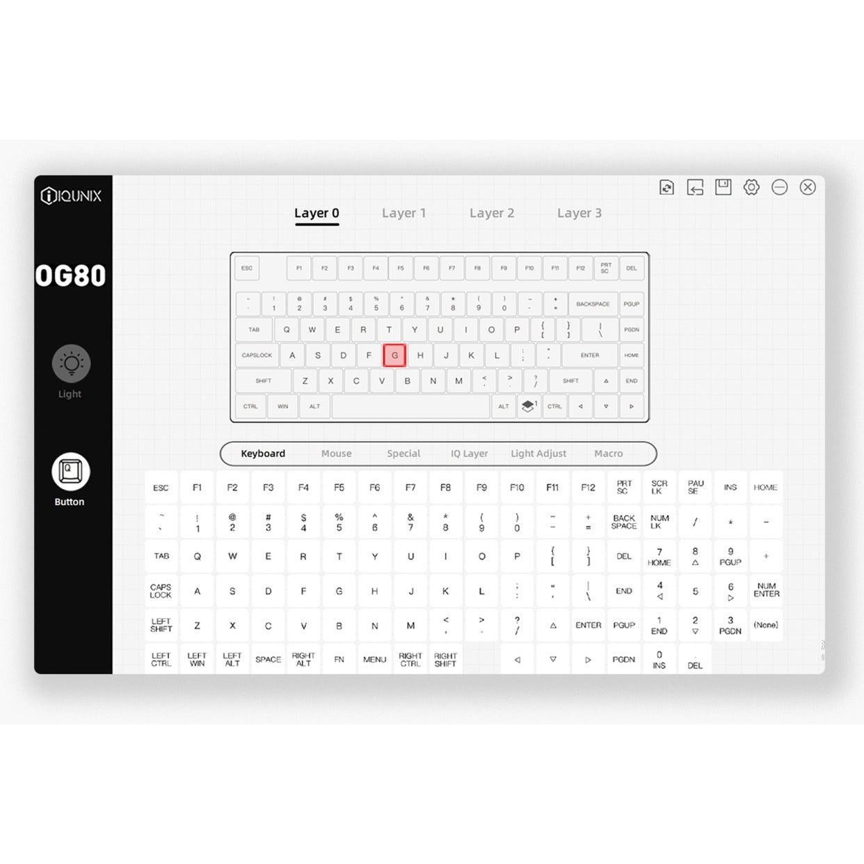 Iqunix OG80 Lavandin Draadloos Mechanisch Toetsenbord
