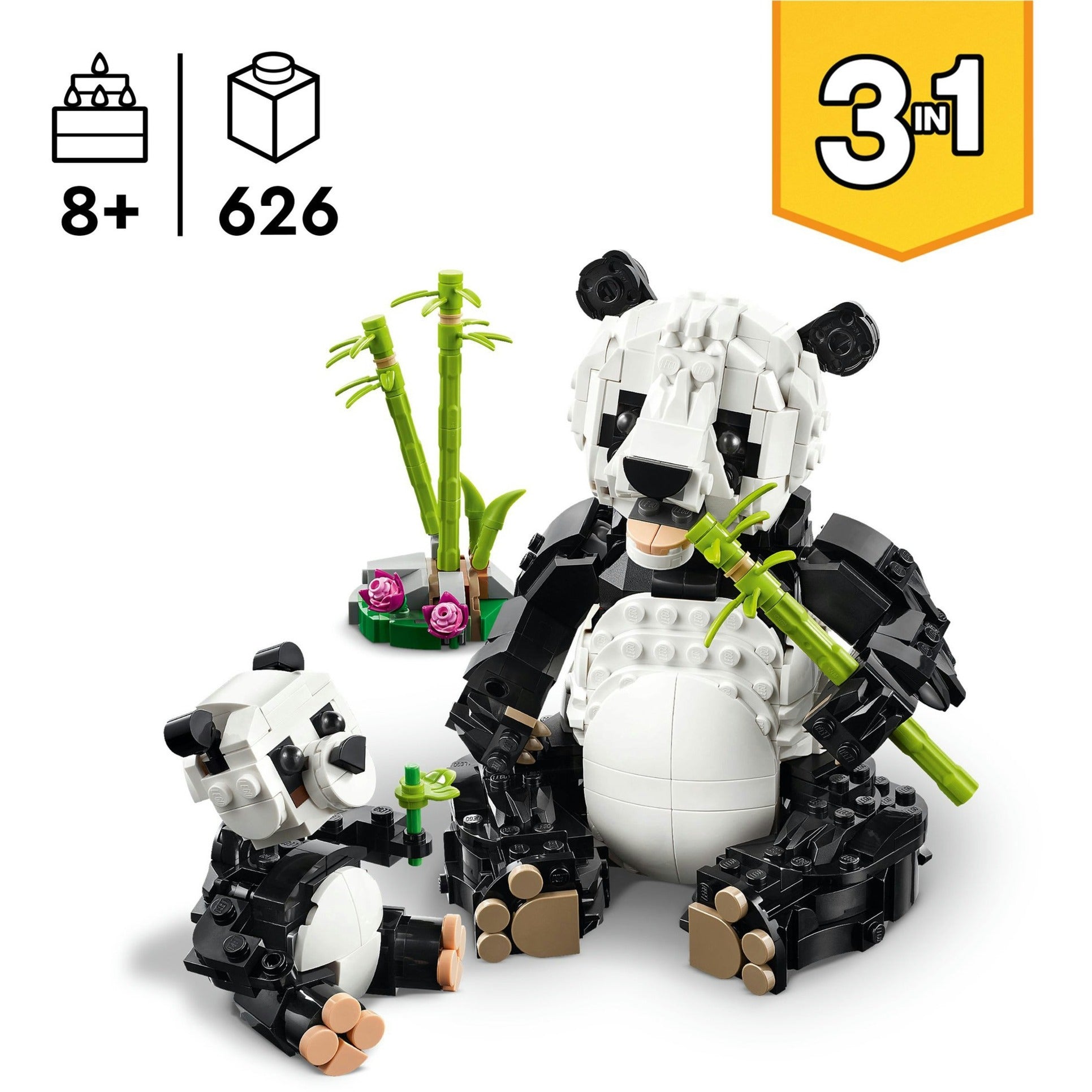 Lego creator 31165 wilde dieren: pandafamilie