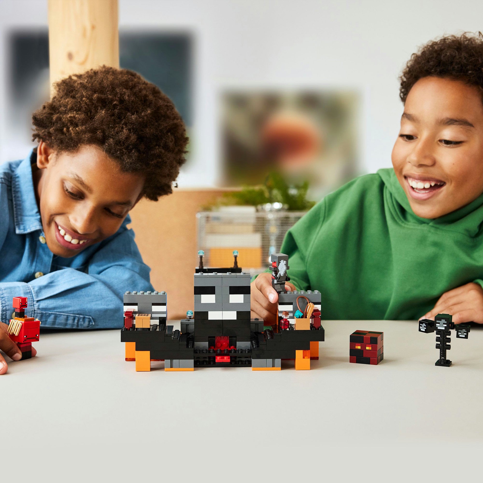 Lego minecraft de wither-strijd videogame speelgoed voor kinderen - 21590