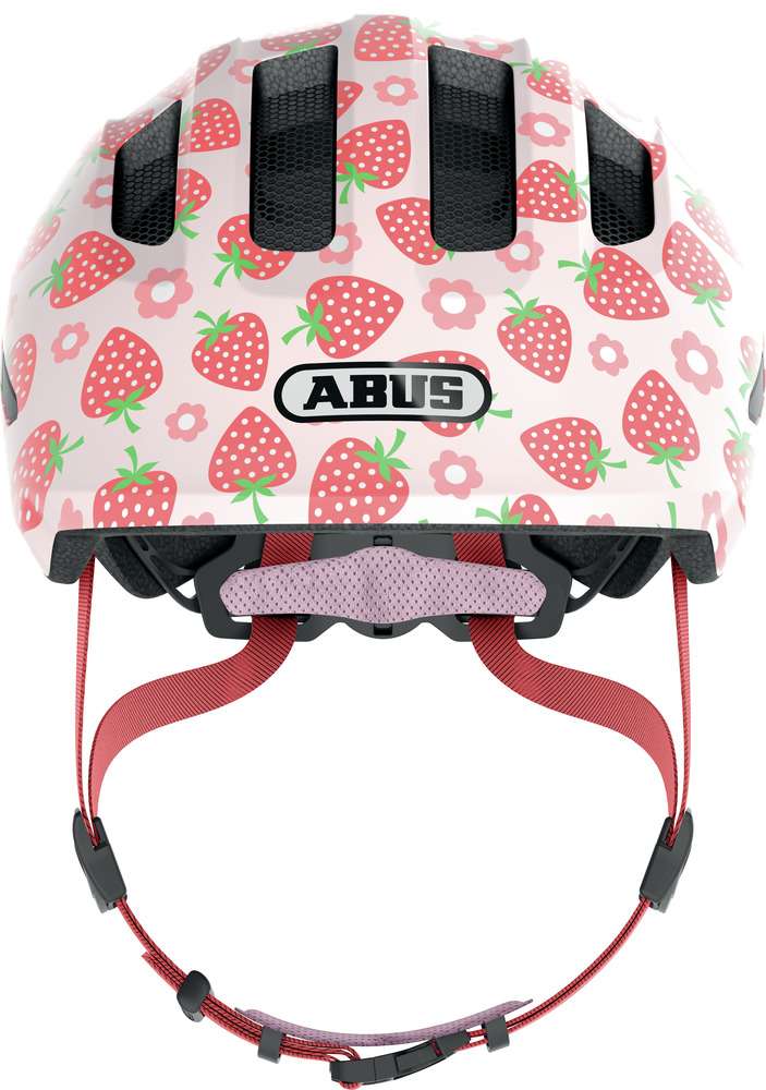 Abus helm smiley 3.0 led roos aardbei m 50-55cm