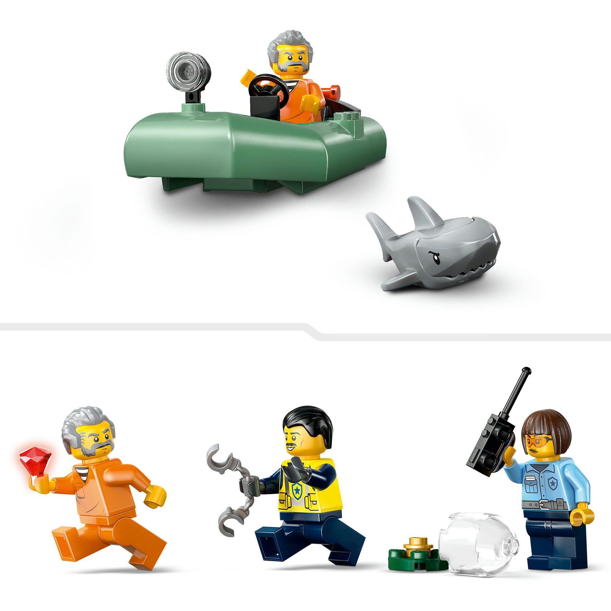 Lego 60456 stadspolitie achtervolging met politieboot