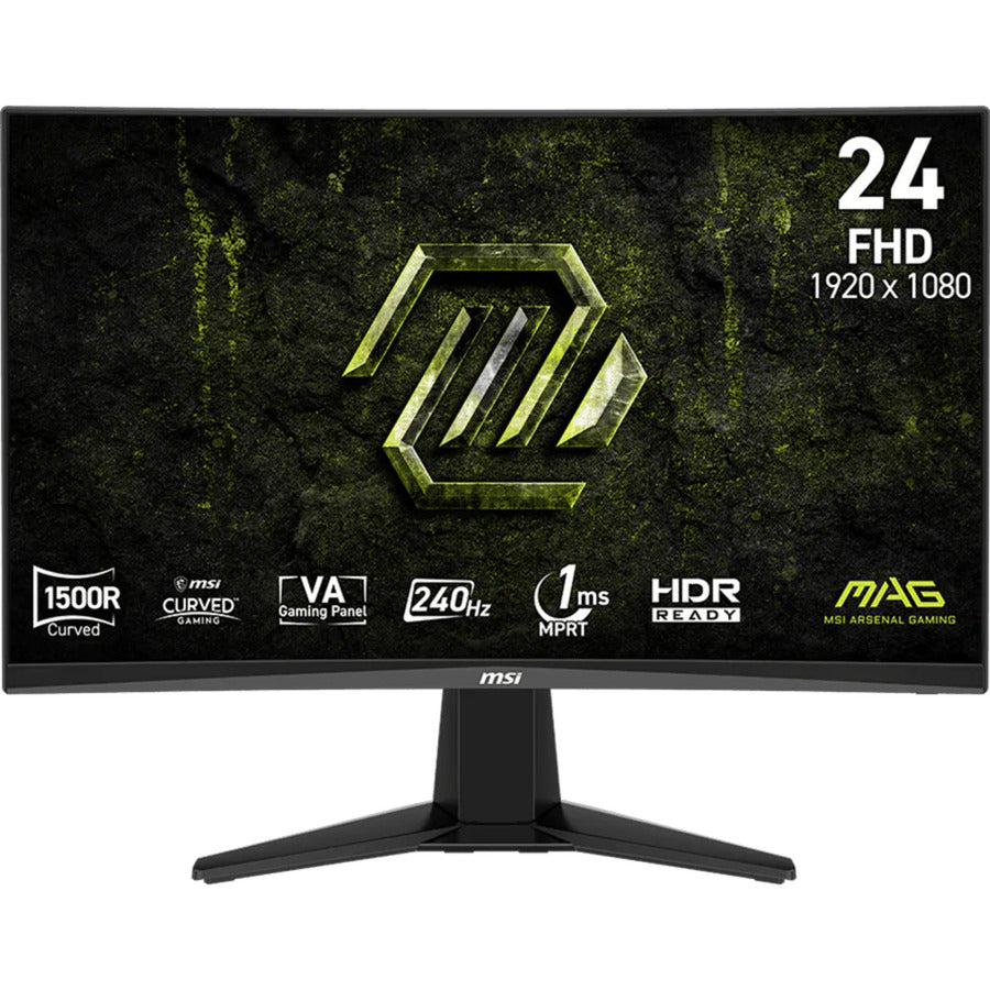 Msi mag 245c x24 23.6 curved gaming monitor (zwart, 2x hdmi, displayport, 240 hz)