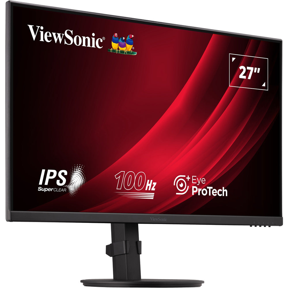 Viewsonic vg2708a-mhd 27 monitor (zwart, 1x hdmi, 1x displayport, vga, sound, 100 hz)