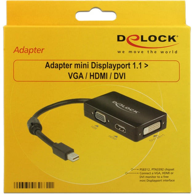 DeLOCK DeLOCK Mini DisplayPort naar VGA HDMI DVI-adapter