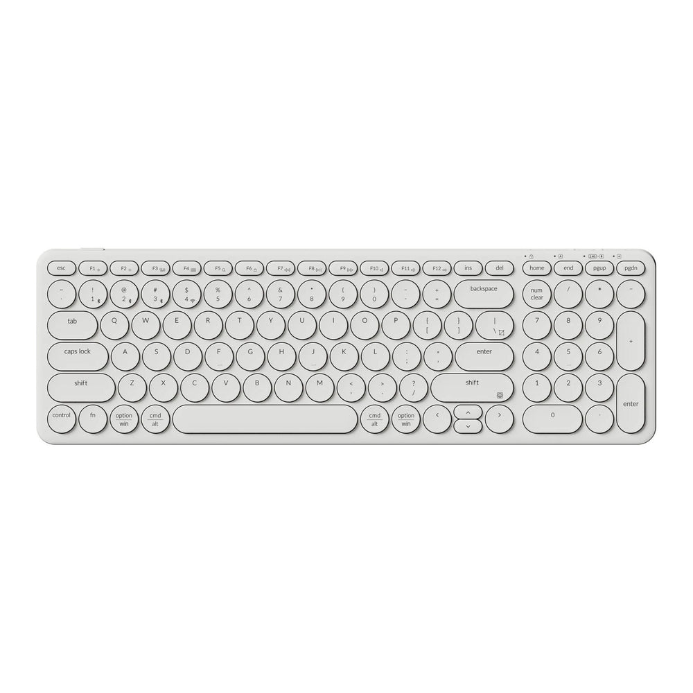 Keychron b4 pro-k8 toetsenbord (wit, us lay-out (qwerty), scissor switches, 96%, abs keycaps, 2.4 ghz | bluetooth | usb)