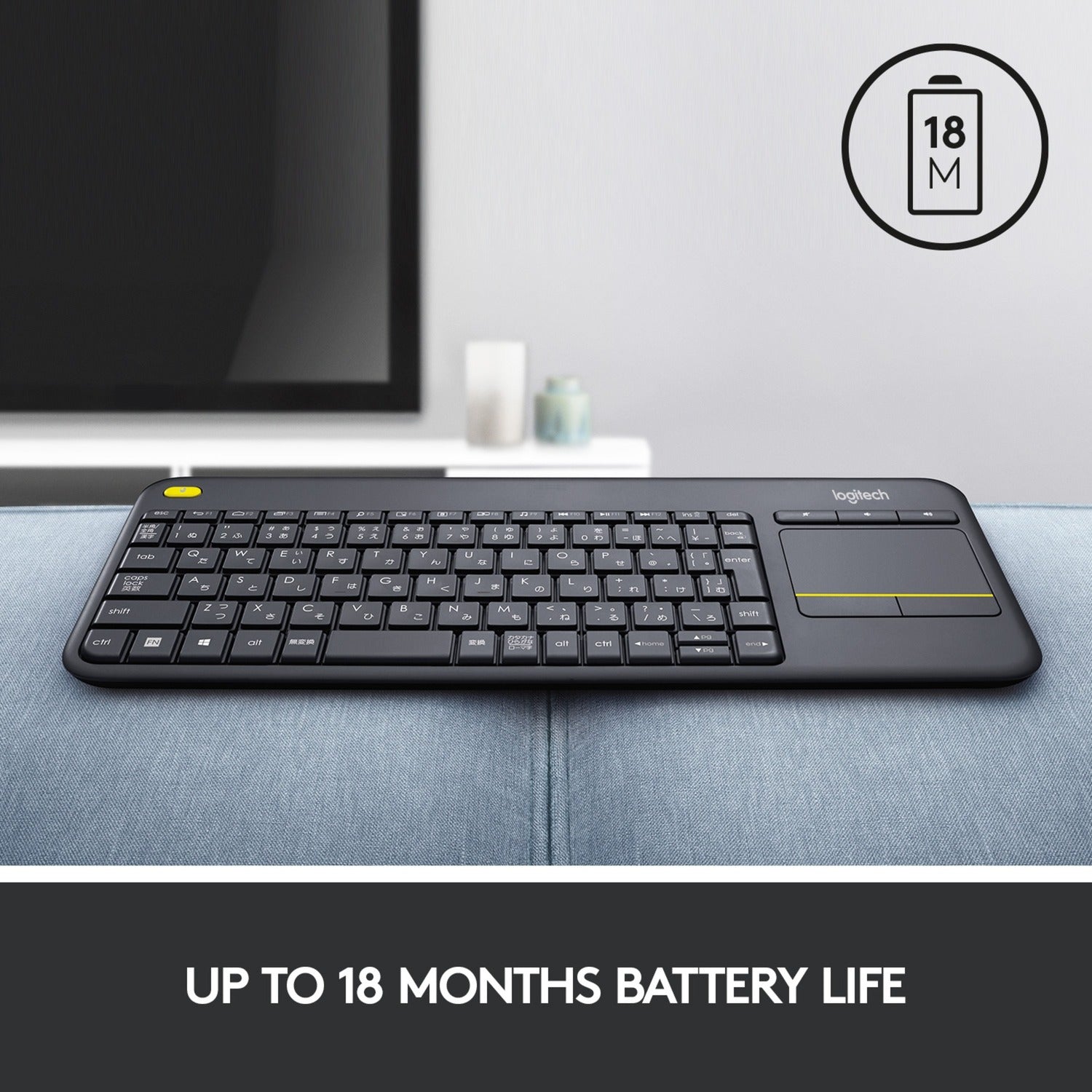 Logitech Draadloos Touch-toetsenbord K400 Plus