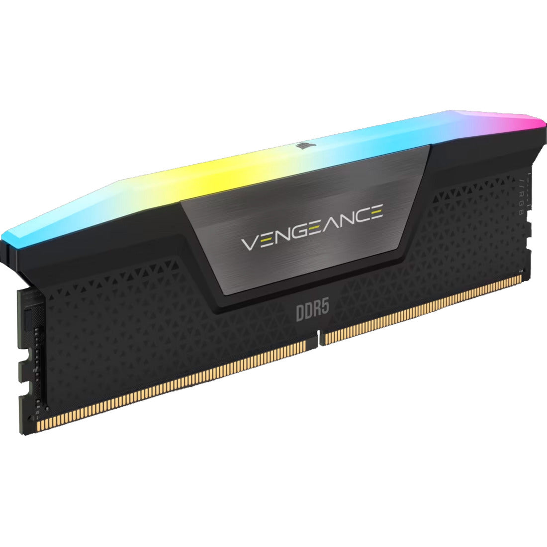 Corsair vengeance rgb 16 gb ddr5-5200 (2x 8 gb) werkgeheugen (zwart, cmh16gx5m2b5200c40, udimm, xmp 3.0)