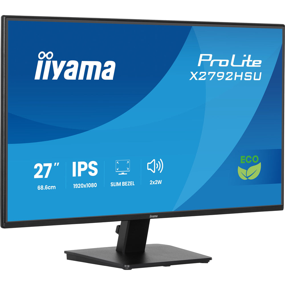 Iiyama prolite x2792hsu-b1 27 monitor (zwart (mat), hdmi, displayport, 2x usb-a, usb-b, 120 hz)