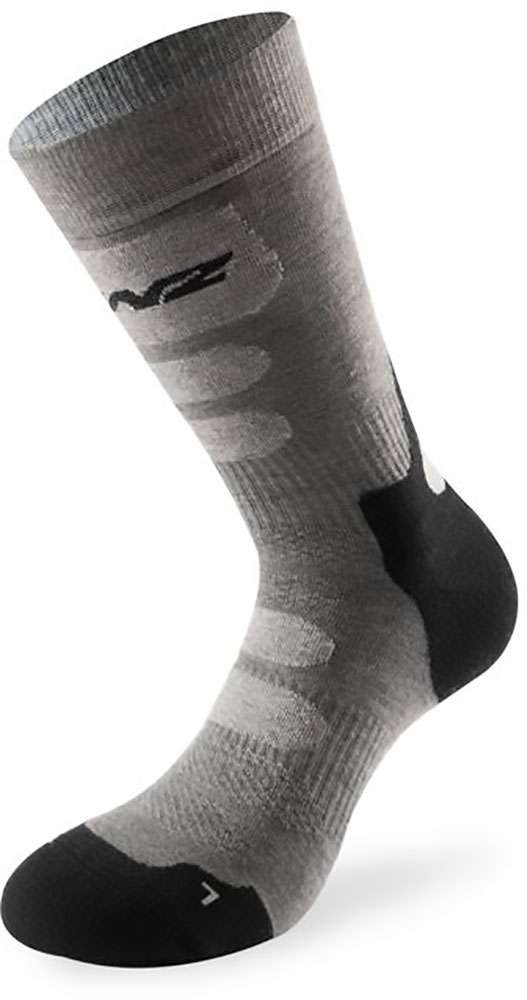 Lenz Wandelsokken Trekking 8.0 merinowol antraciet zilver maat 35-38