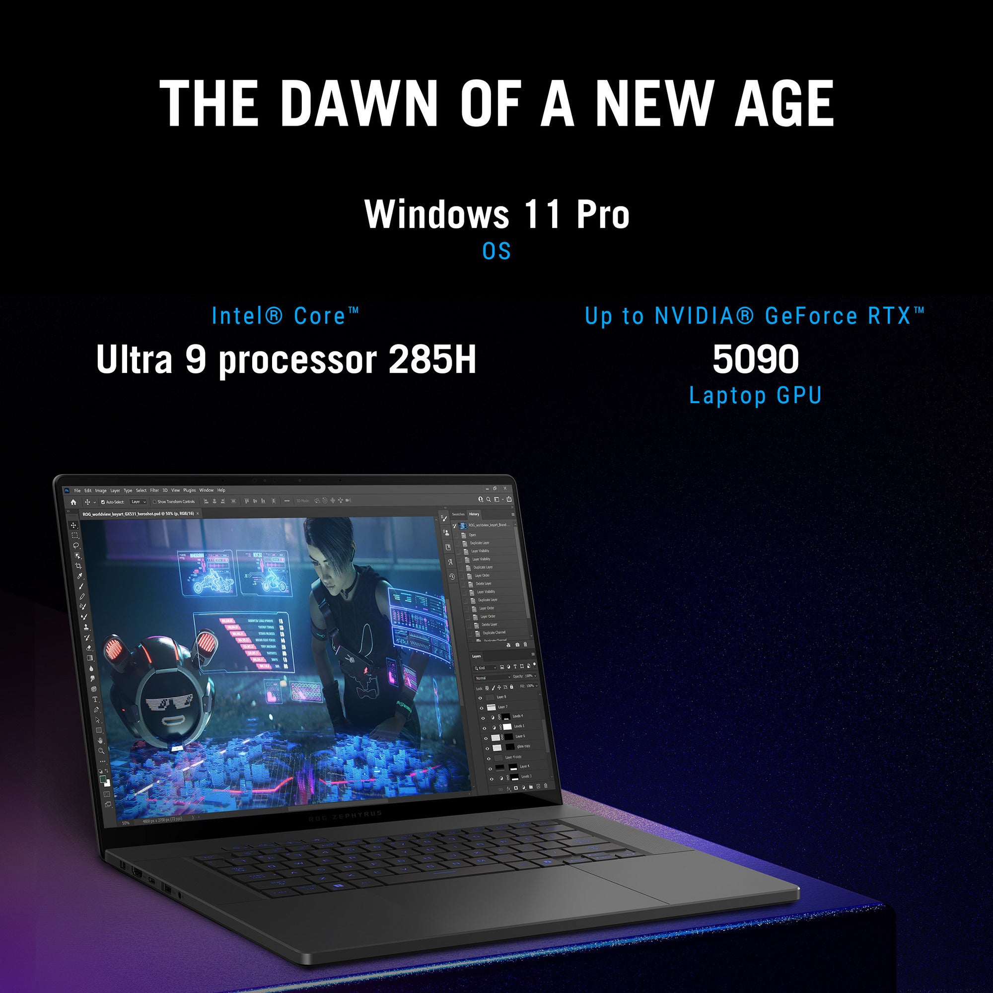 Asus rog zephyrus g16 gu605cm-qr026w 16 gaming laptop (donkergrijs | ultra 9 285h | rtx 5060 | 16 gb | 1 tb ssd)
