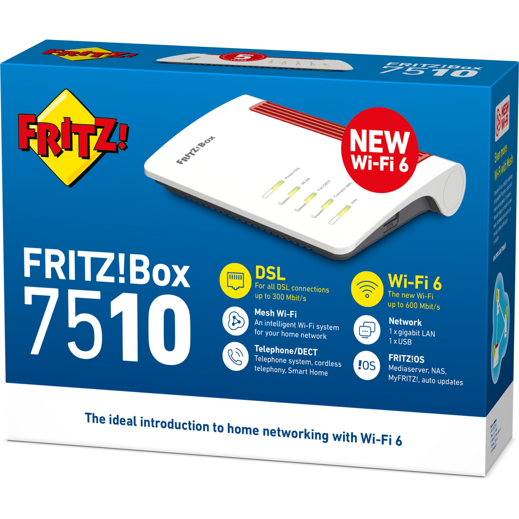 Fritz! box 7510 edition international router (rood)