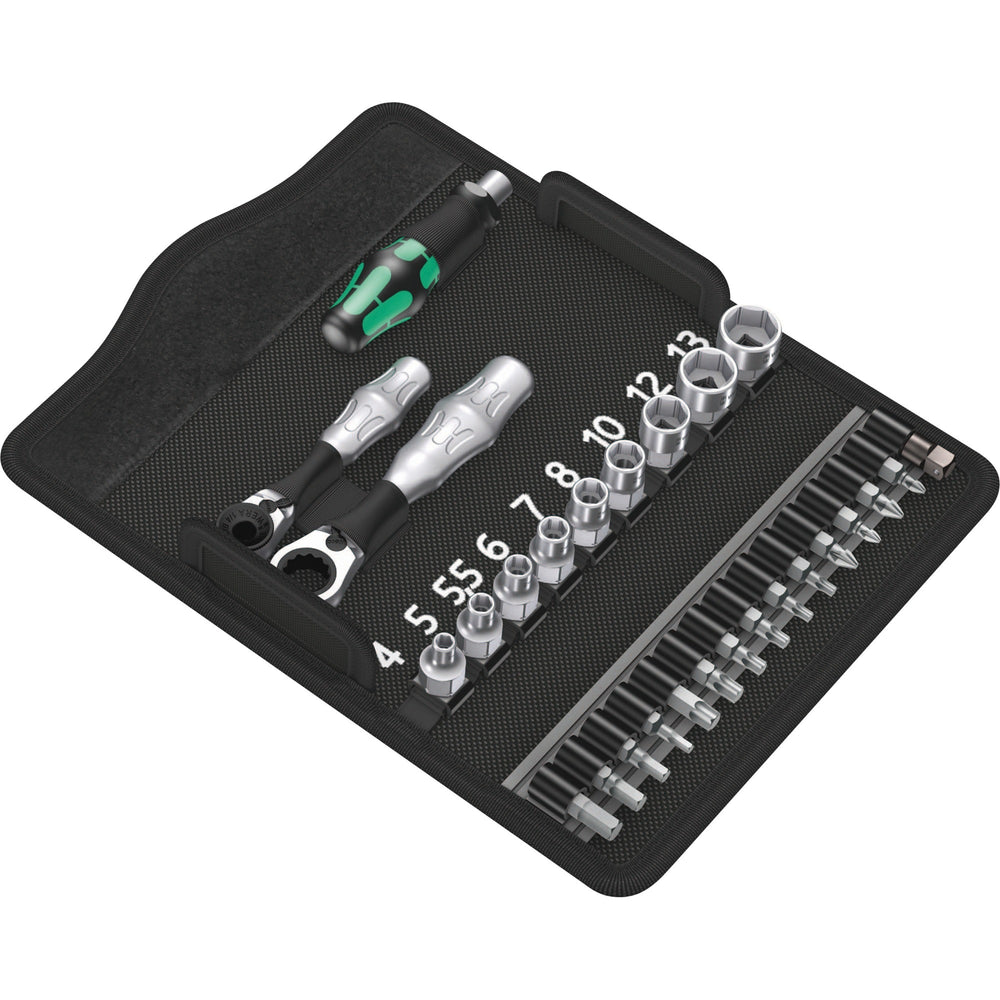 Wera kraftform kompakt zyklop mini 2 set gereedschapsset (2 zyklop bitratels, 1 4 )