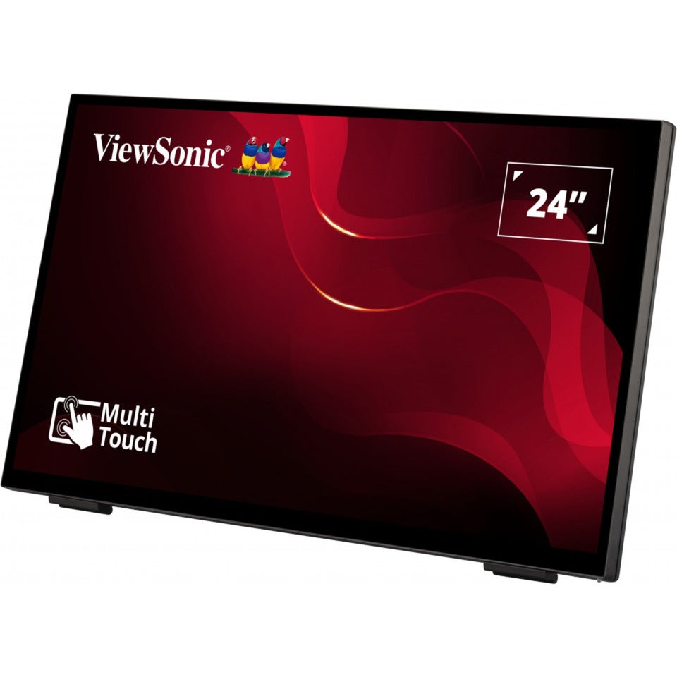 Viewsonic frameless touch monitor met 10-punts pcap 24 (zwart, hdmi, displayport, vga)