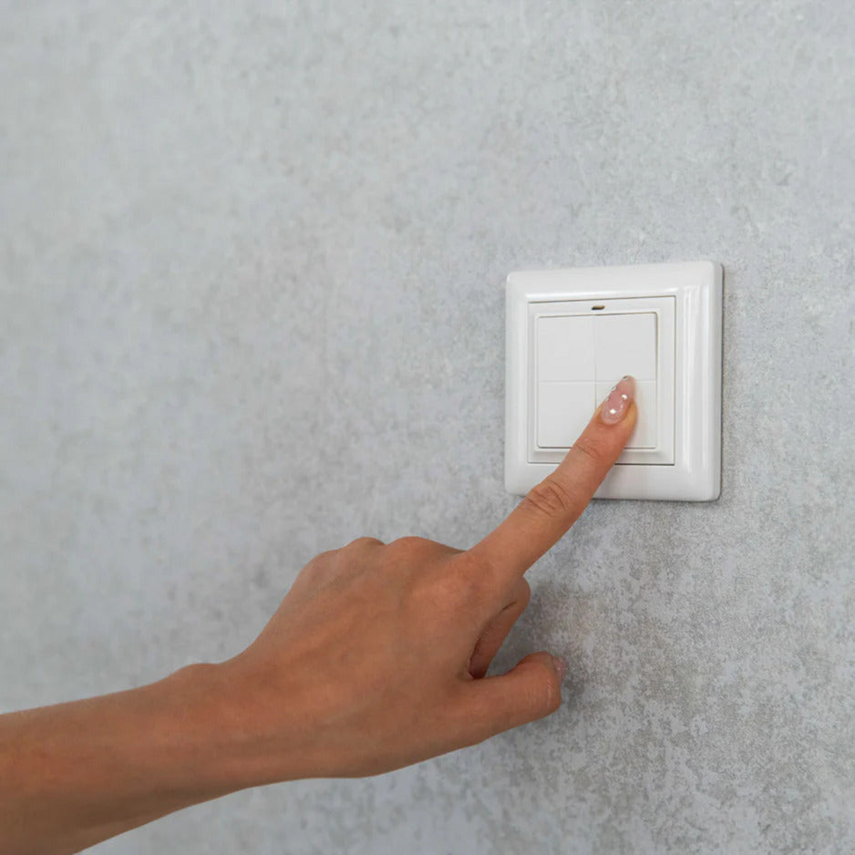 Shelly blu wall switch 4 + legrand adapter schakelaar (wit, bluetooth 4.2)