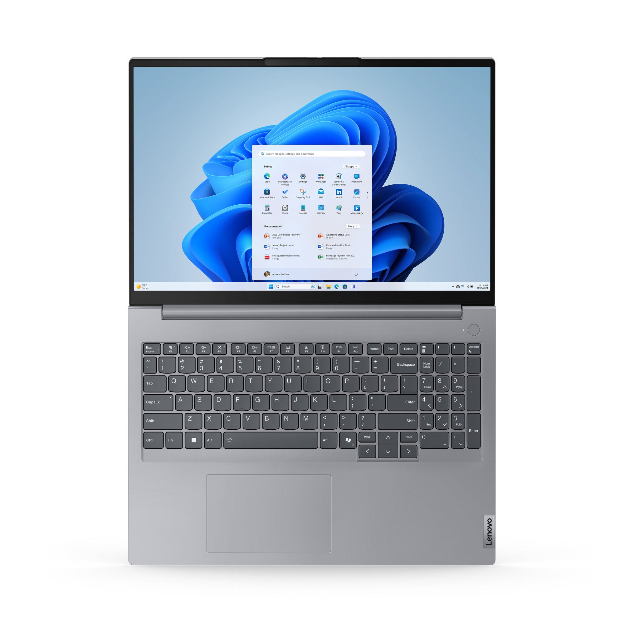 Lenovo thinkbook 16 gen 7 (21mw0081mh) 16 laptop (grijs | ryzen 5 7535hs | radeon 660m | 16 gb | 512 gb ssd)
