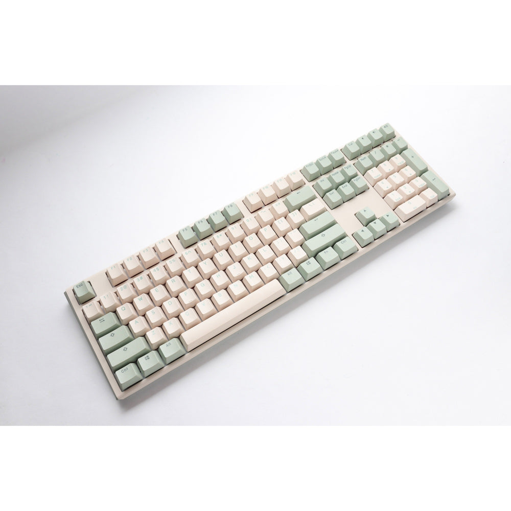 Ducky one 3 matcha, toetsenbord (crème groen, us lay-out, cherry mx brown, pbt double shot, hot swap)