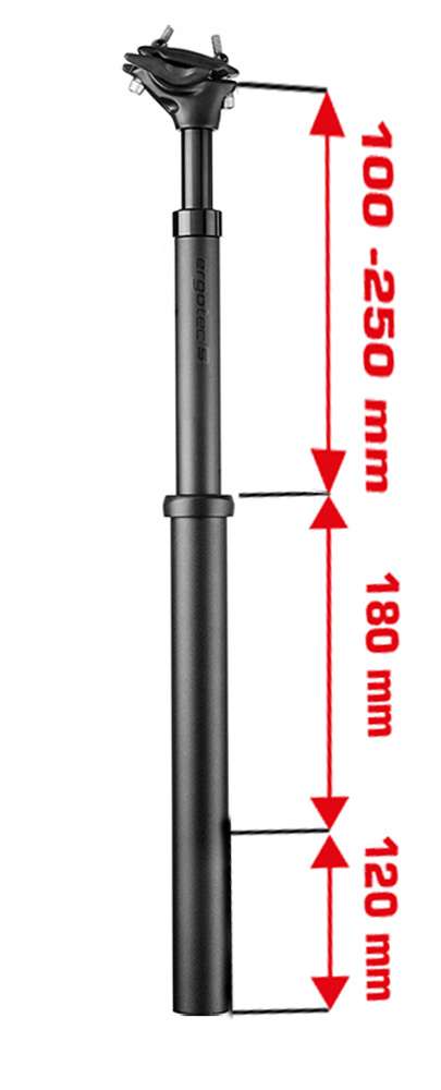 Elvedes ergotec sp-10.0 vario 550 dropper post