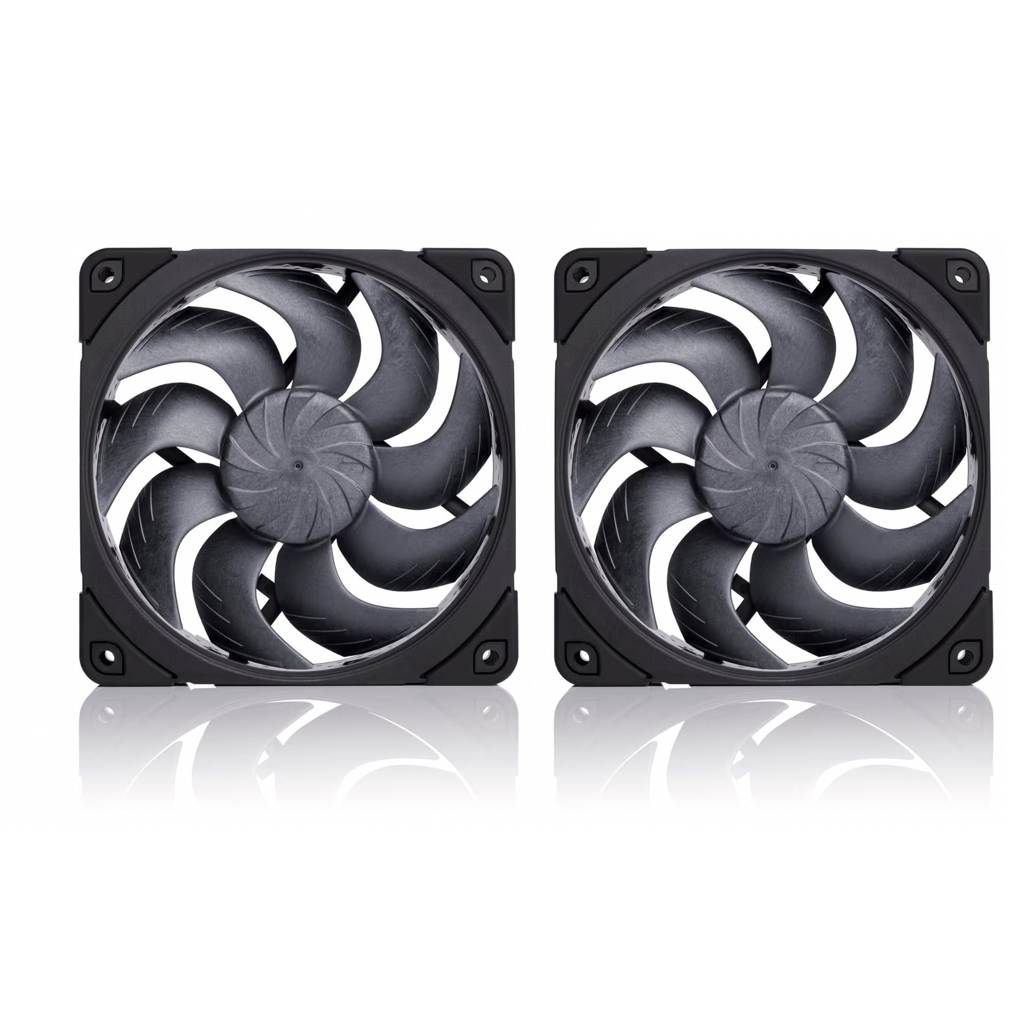 Noctua nf-a12x25 g2 pwm sx2-pp chromax.black case fans (zwart, 2 stuks, 120 x 120 x 25 mm)