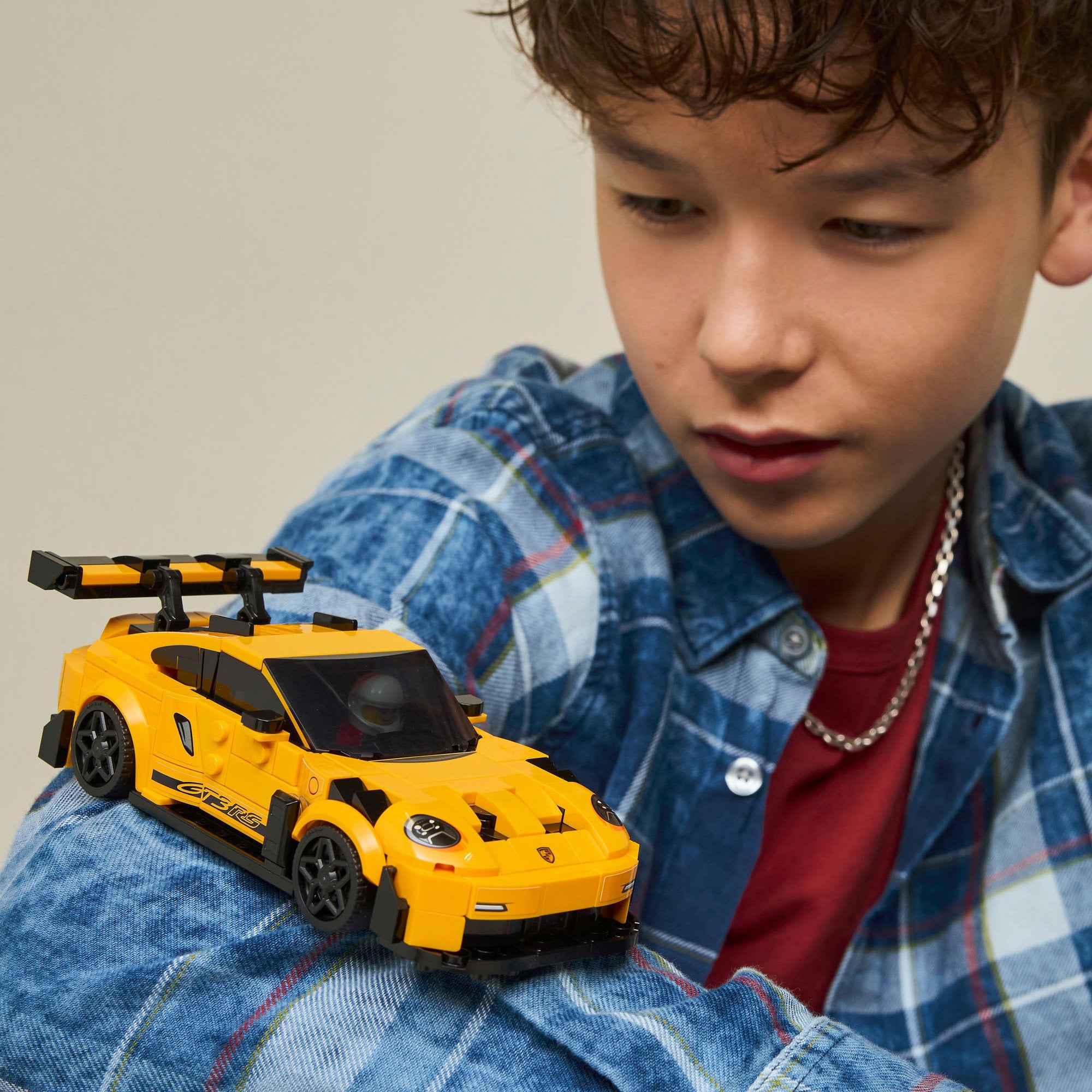 Lego speed champions - porsche 911 gt3 rs supercar constructiespeelgoed (77239)