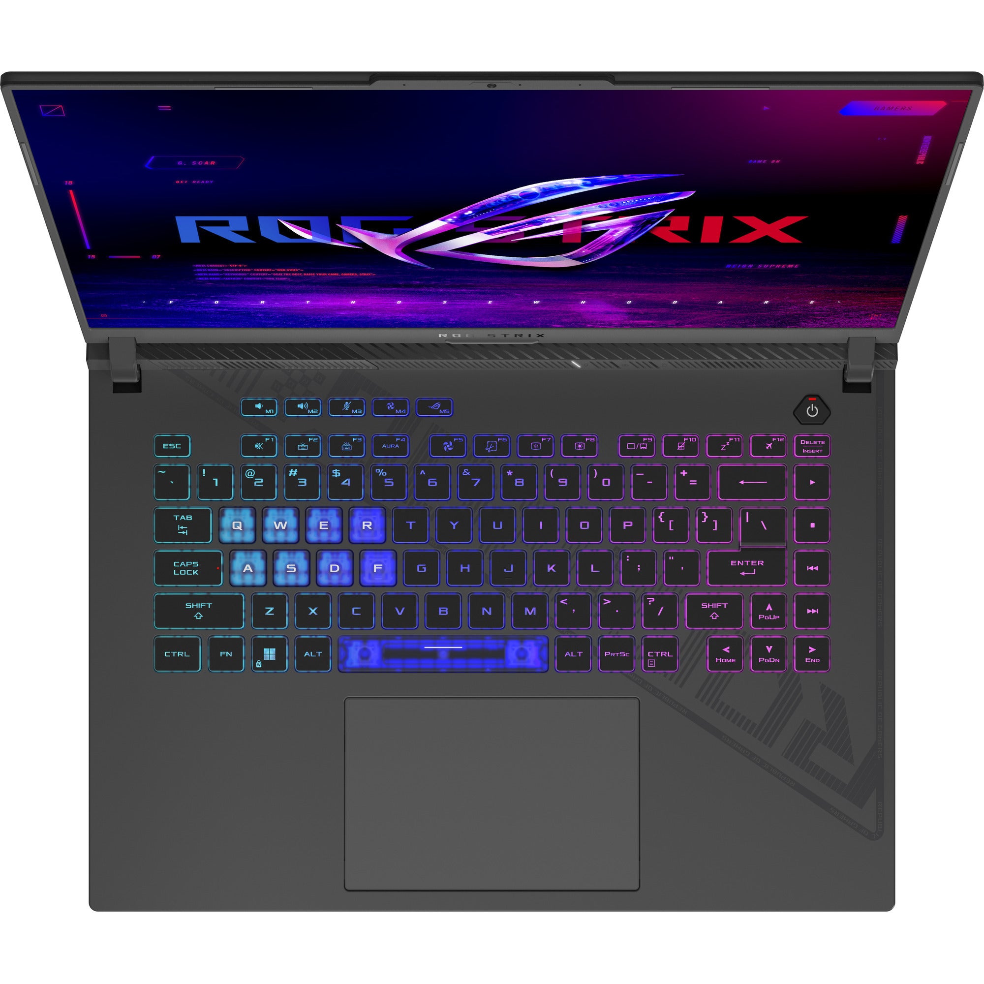 Asus rog strix g16 g614pm-rv224w 16 gaming laptop (grijs | r9 8940hx | rtx 5060 | 16 gb | 1 tb ssd)