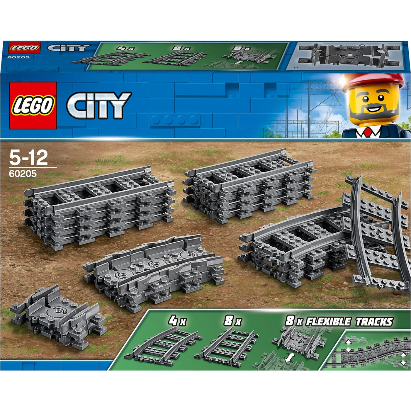 Lego city - treinrails constructiespeelgoed (60205)