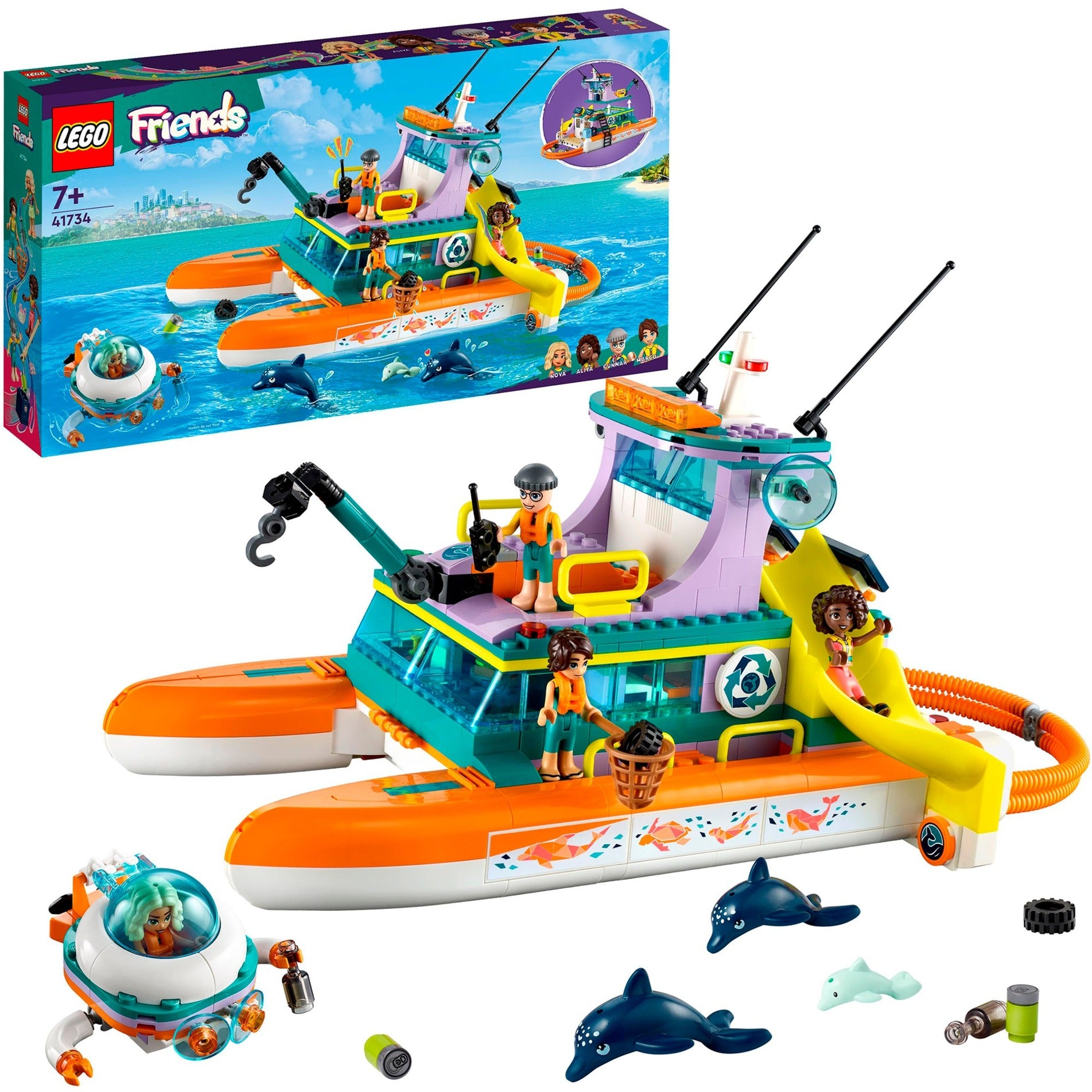 Lego friends 41734 reddingsboot op zee