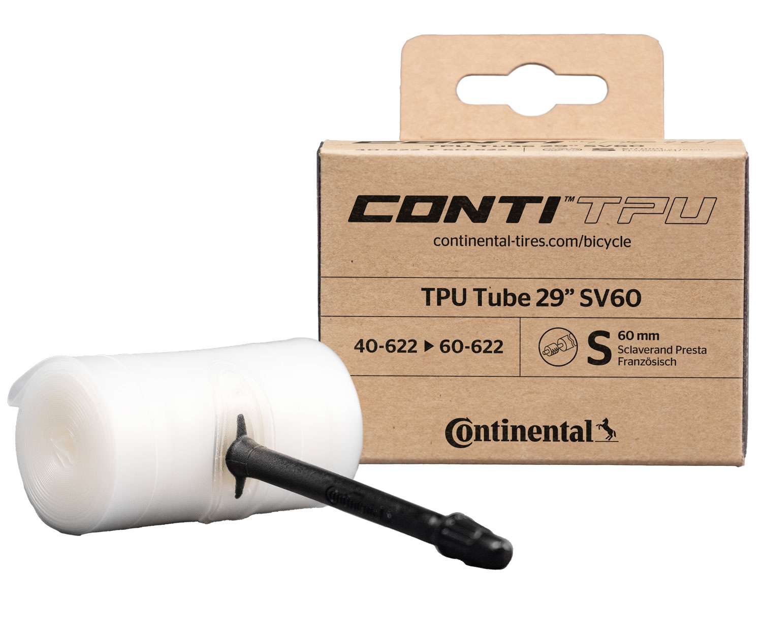 Continental tpu tube 29 sv60 gravel mtb