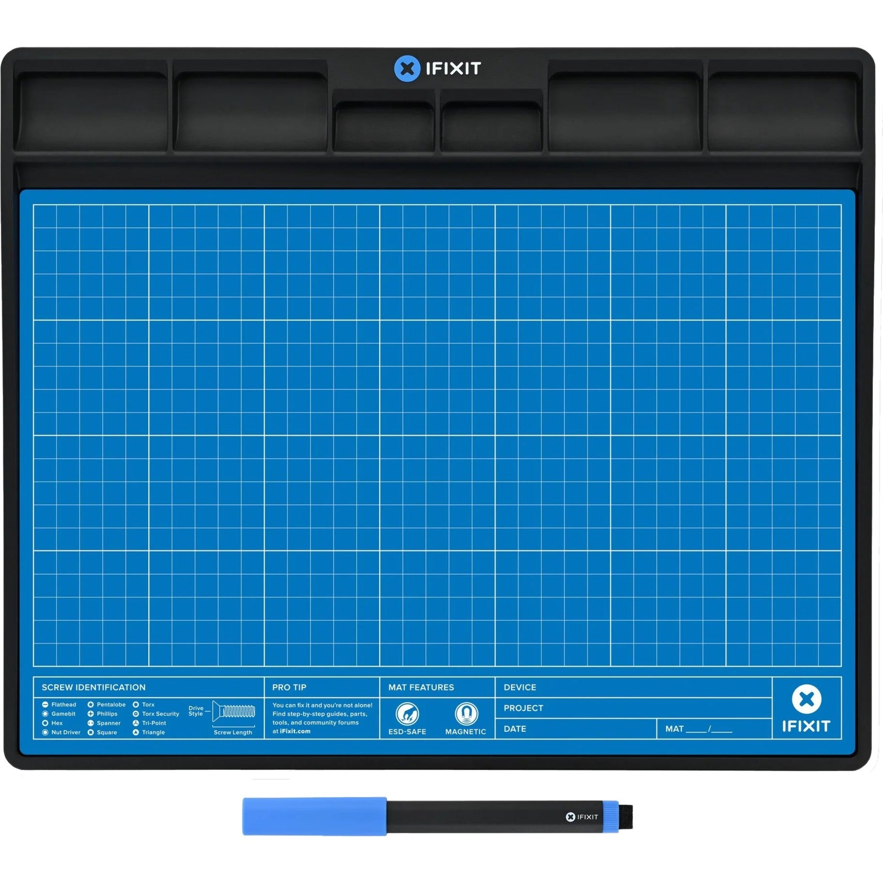 Ifixit fixmat beschermingsmat (blauw zwart)