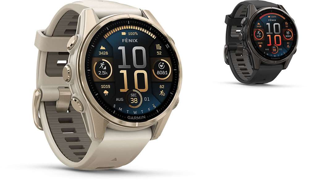 Garmin fēnix® 8 - 43 mm amoled sapphire - gps multisport
