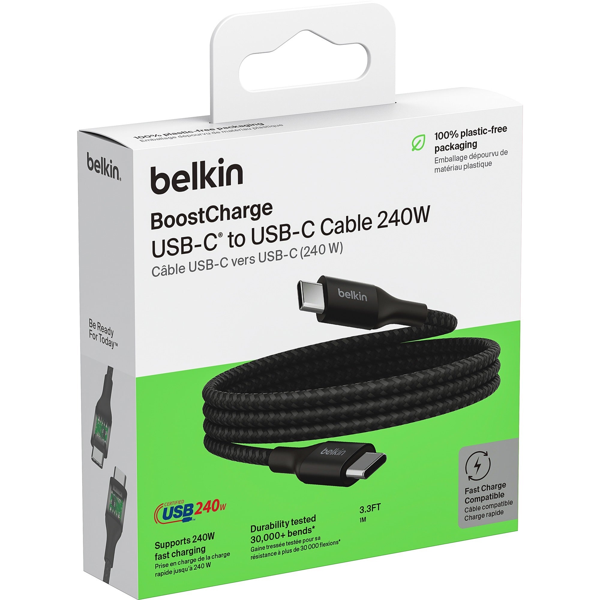 Belkin Belkin BOOSTCHARGE USB-C naar USB-C kabel 240W