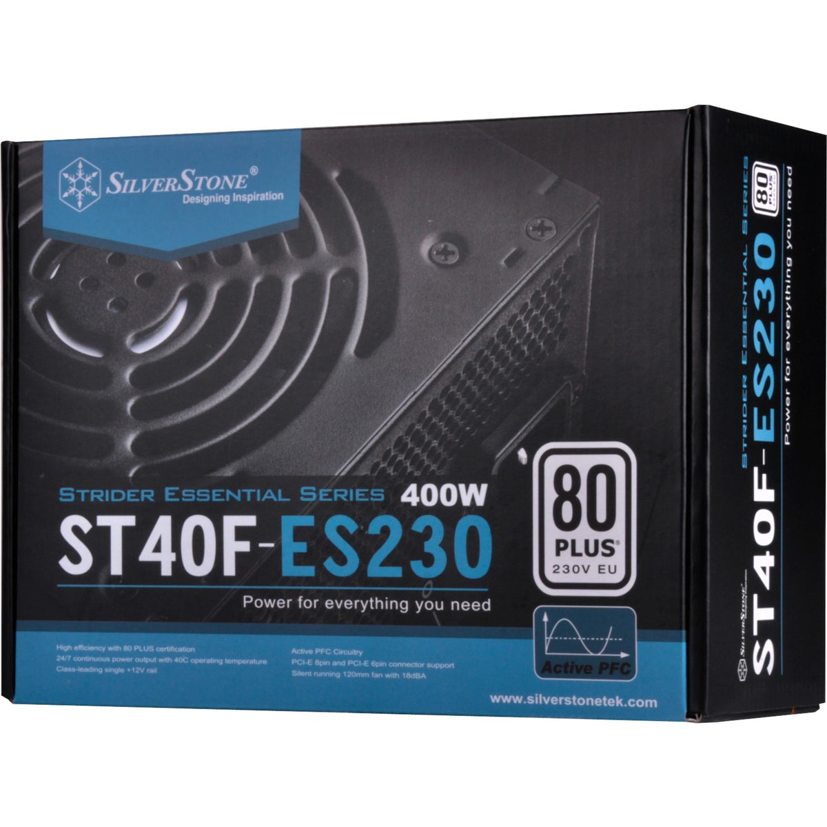 Silverstone Strider Essential ST40F-ES230 400 Watt Power Supply (Black, 2x PCIe)